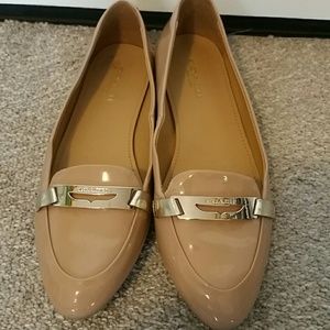 Nude Patent Leather Coach Shoes